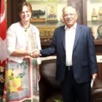 माओवादी अध्यक्ष प्रचण्डसँग अस्ट्रेलियाका राजदूत भोल्कको बिदाइ भेट