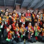 काभा भलिबल क्लब च्याम्पियन प्रहरीको टिमलाई भव्य स्वागत