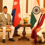 प्रधानमन्त्री ओली र भारतका प्रधानमन्त्री मोदीबीच भेटवार्ता