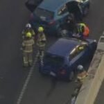 Multi-vehicle crash in Melbourne City